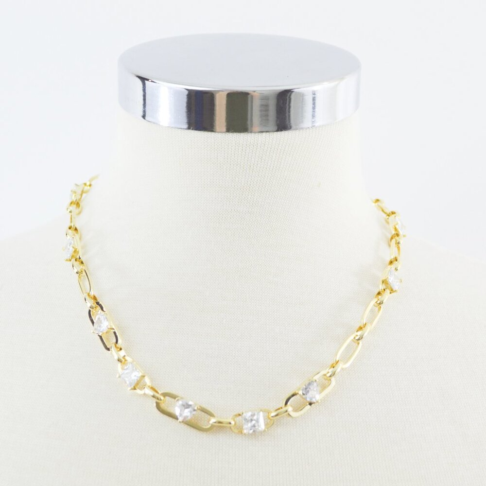 Bloomingdales Blair jewel gold necklace #217-181